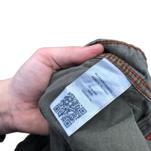 RARE True Religion Jeans Size 33 CARGO Green - Picture 5 of 9